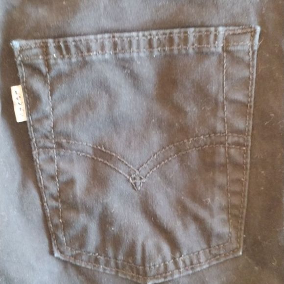 Levi's 511 Black Cotton Slim Jeans - Picture 6 of 14